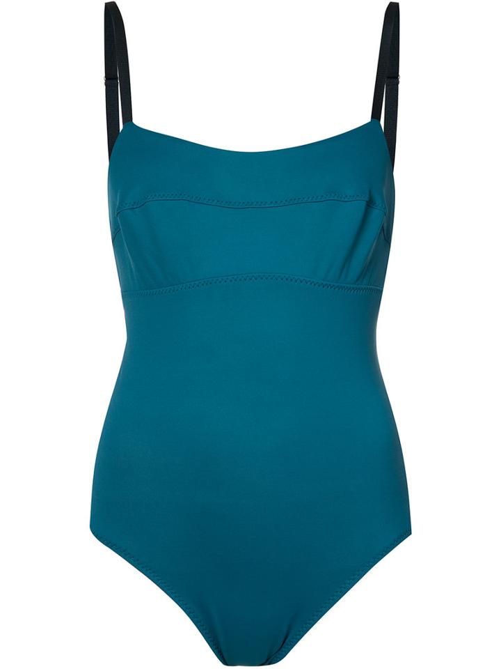 Malia Mills - Stitched Detail Swimsuit - Women - Nylon/spandex/elastane - 2, Women's, Green, Nylon/spandex/elastane