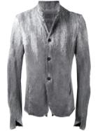 Lost & Found Ria Dunn Frayed Trim Jacket, Men's, Size: Medium, Grey, Cotton