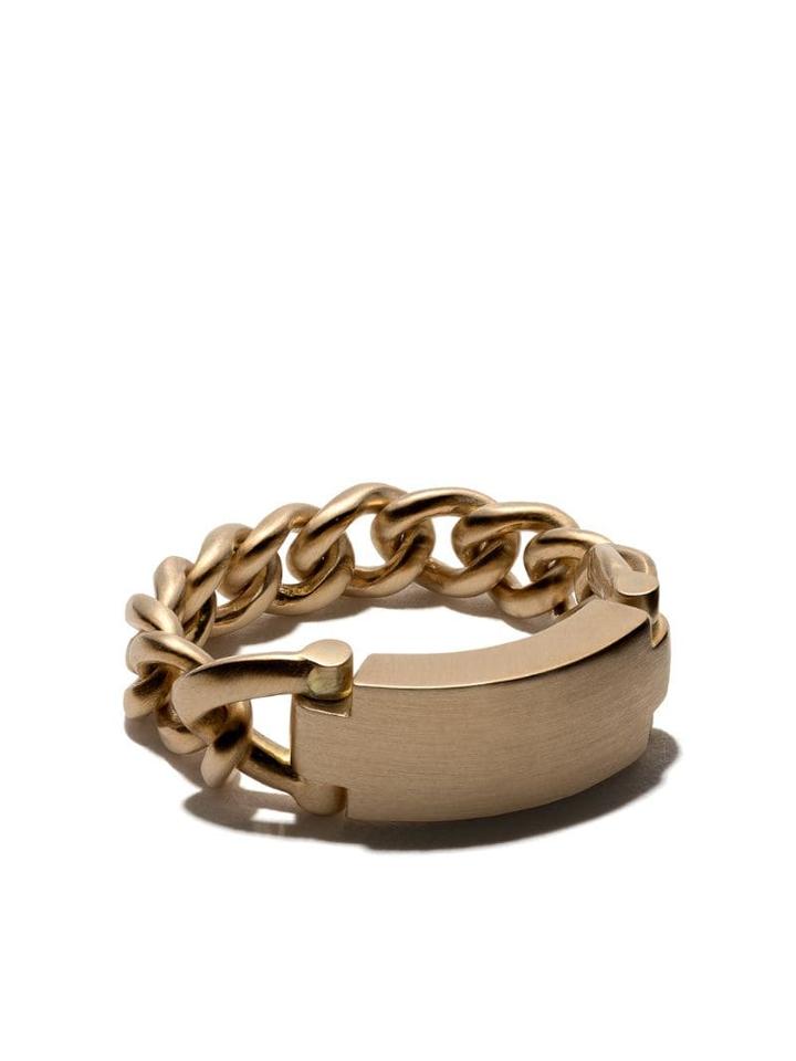 Hum 18kt Yellow Gold Chain Link Ring
