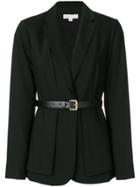 Michael Michael Kors Layered Belted Blazer - Black
