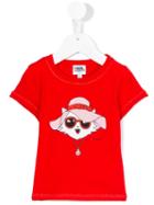 Karl Lagerfeld Kids - Printed T-shirt - Kids - Cotton/modal - 36 Mth, Red