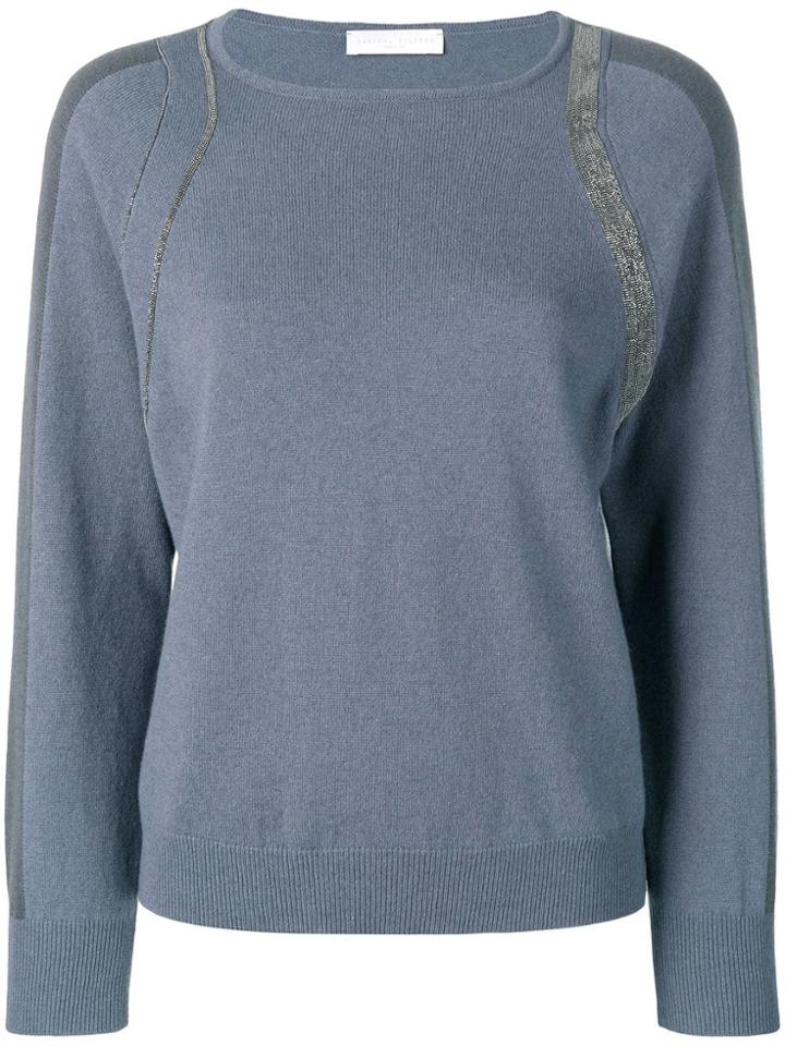 Fabiana Filippi Metallic Detailed Jumper - Blue