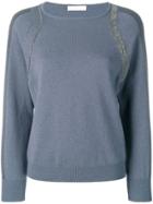 Fabiana Filippi Metallic Detailed Jumper - Blue