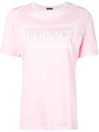 Versace 90s Vintage Logo Print T-shirt - Pink