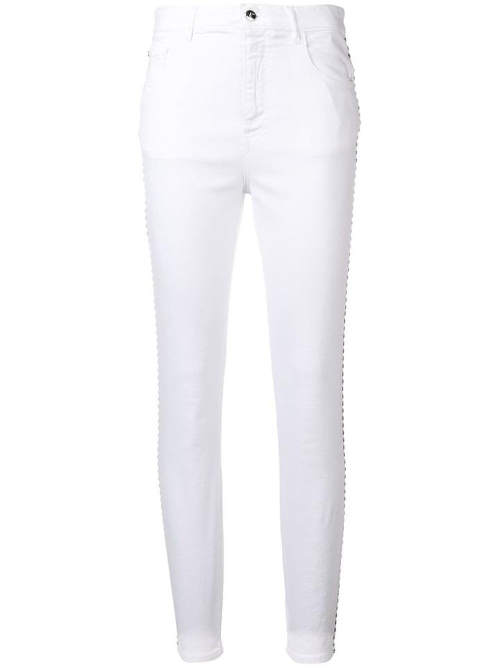 Just Cavalli Embellished Skinny Jeans - White