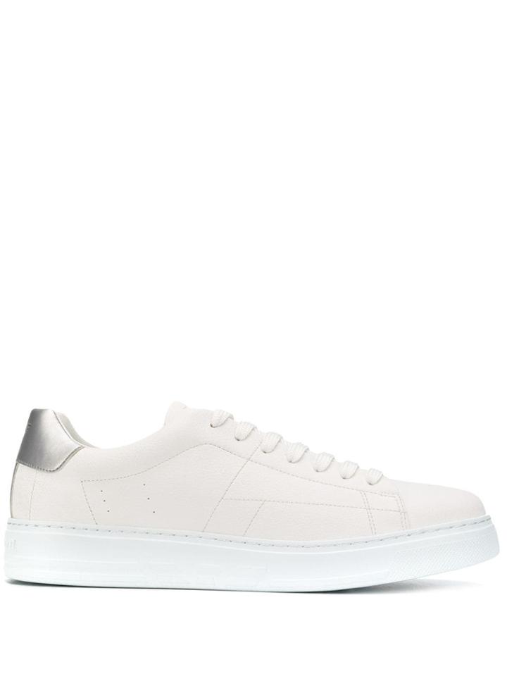 Emporio Armani Classic Low Top Trainers - White