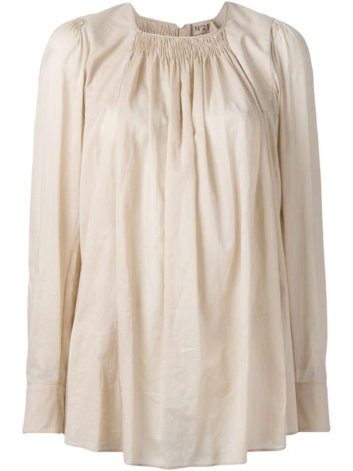 No21 Ruched Detail Long Fit Blouse