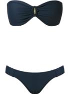 Brigitte Texturized Bandeau Bikini Set