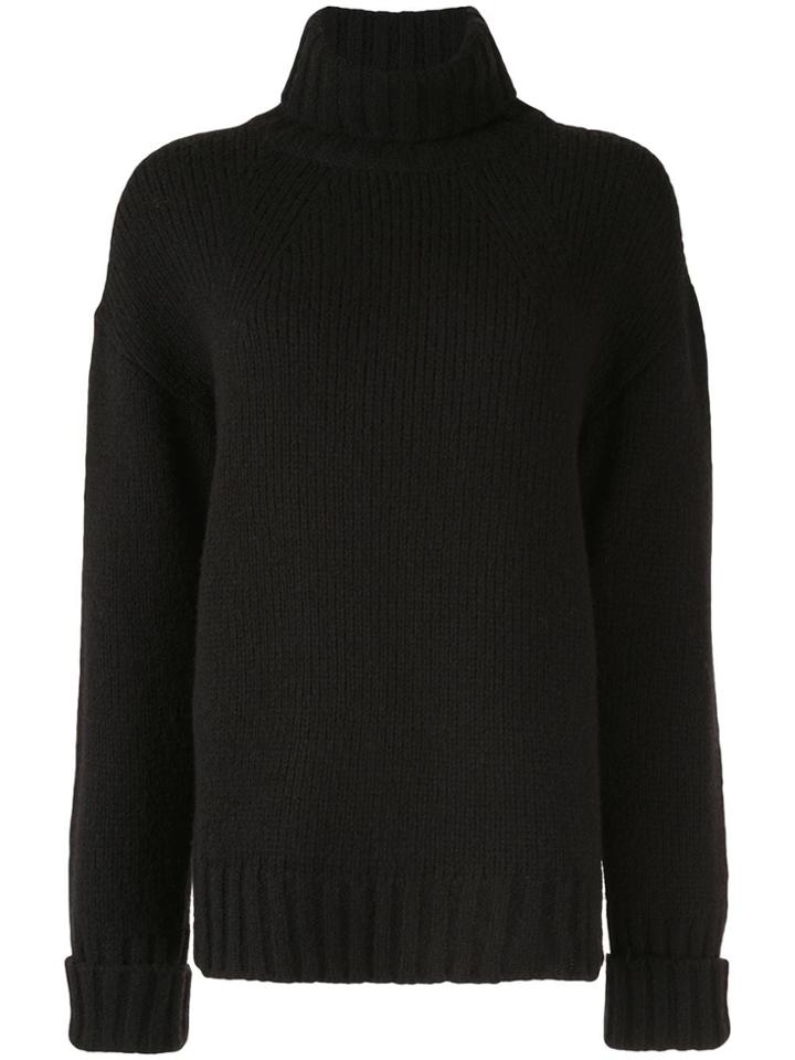 Philosophy Di Lorenzo Serafini Oversized Turtleneck Jumper - Black