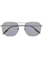Ermenegildo Zegna Square Frame Sunglasses - Metallic