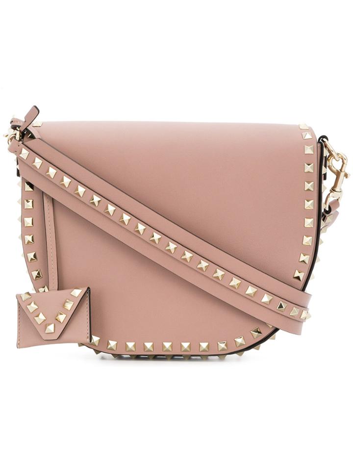 Valentino Valentino Garavani Rockstud Saddle Bag - Nude & Neutrals