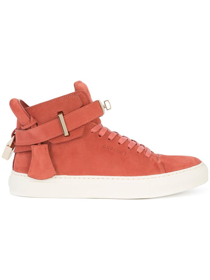 Buscemi Strap Hi-top Sneakers - Red