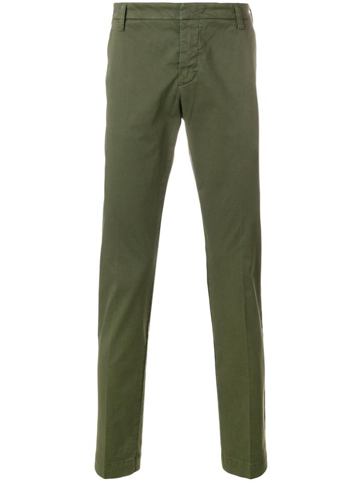 Entre Amis Tailored Fitted Trousers - Green