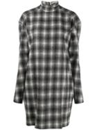 Nina Ricci Checked Mini Dress - Grey