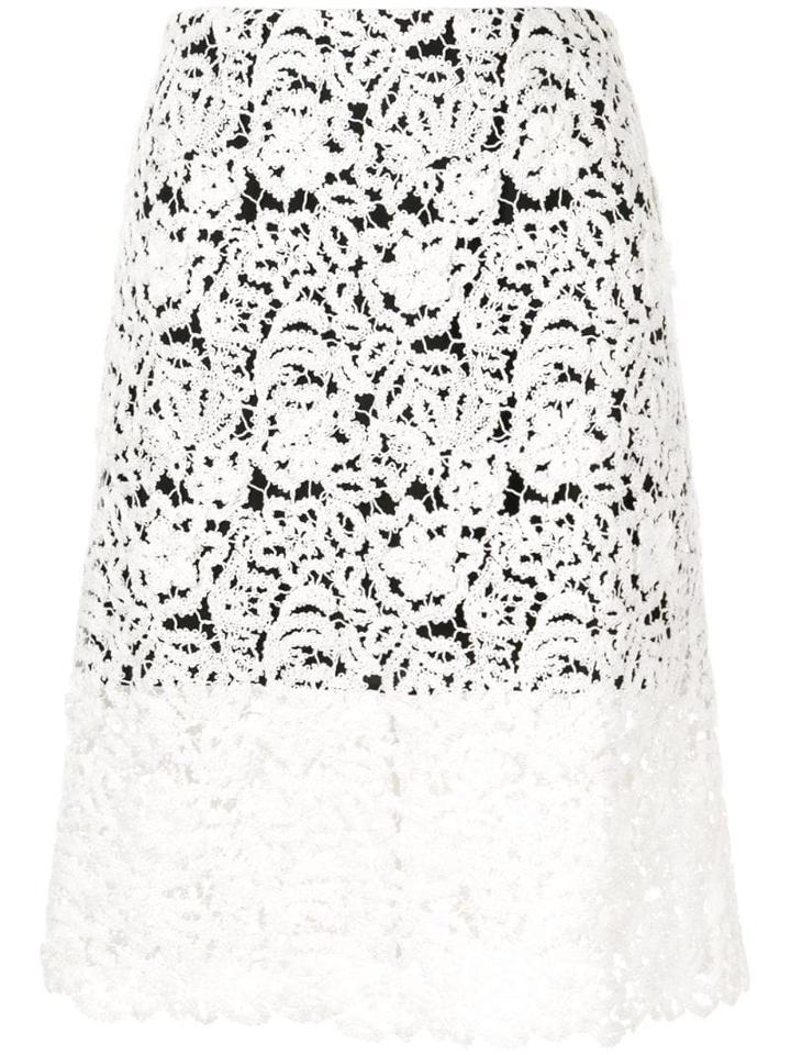 Chloé Lace Midi Skirt - White
