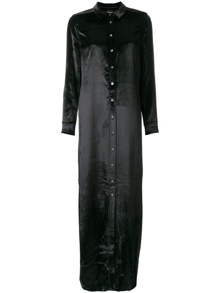 Equipment Long Shirt Dress - Black