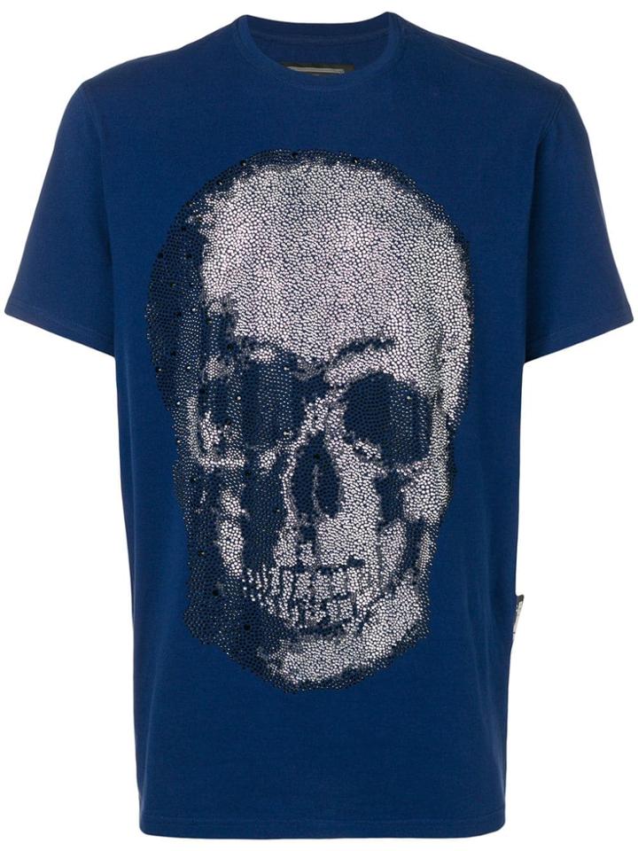Philipp Plein Crystal Skull T-shirt - Blue