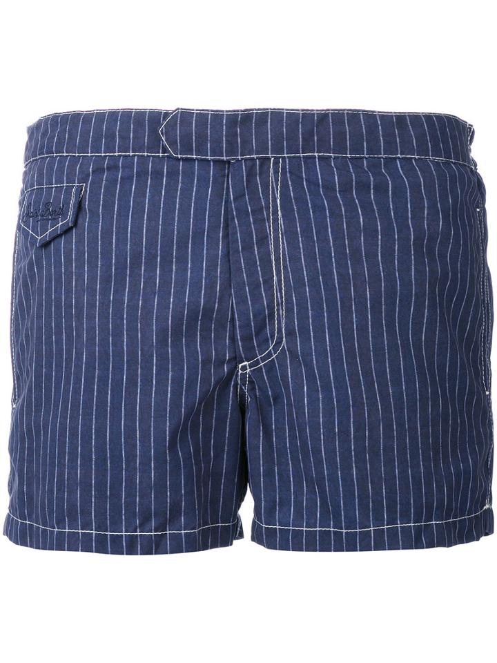 Mc2 Saint Barth - Harry Swim Shorts - Men - Nylon/polyester/spandex/elastane - L, Blue, Nylon/polyester/spandex/elastane