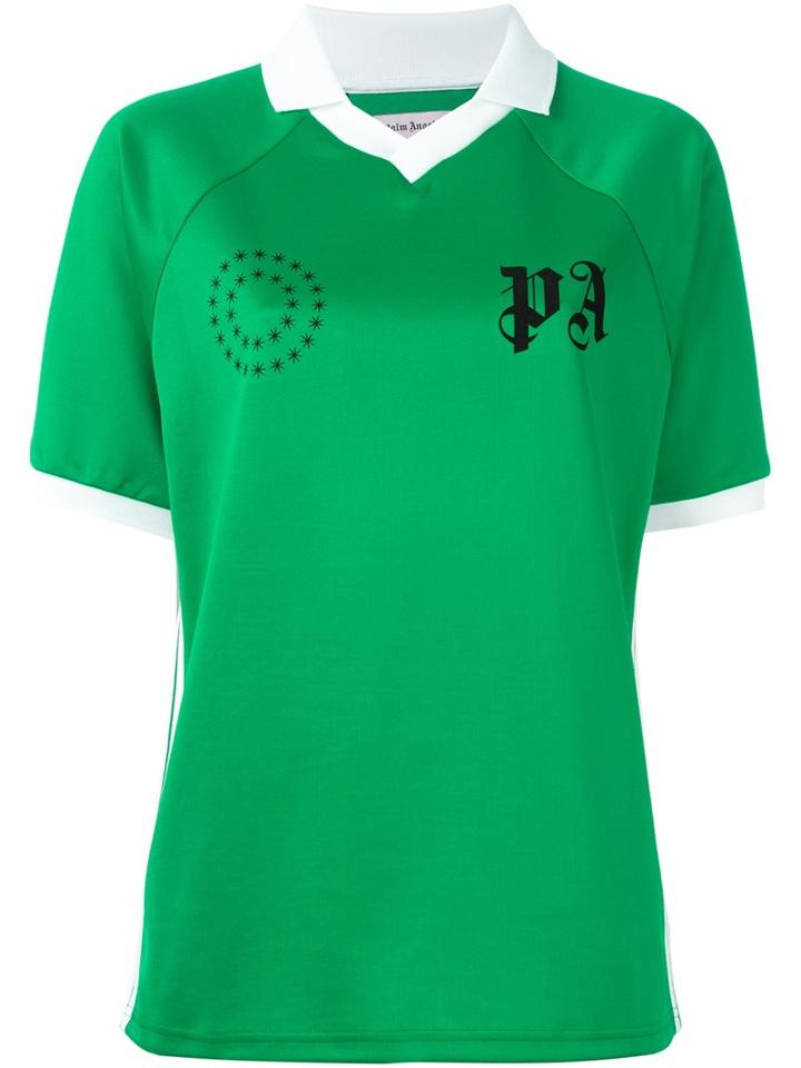 Palm Angels Logo Print Polo Shirt