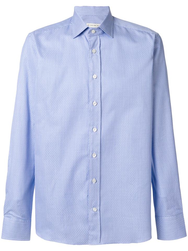 Etro Fine Print Shirt - Blue