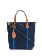 Tory Burch Contrast Top Handle Tote - Blue