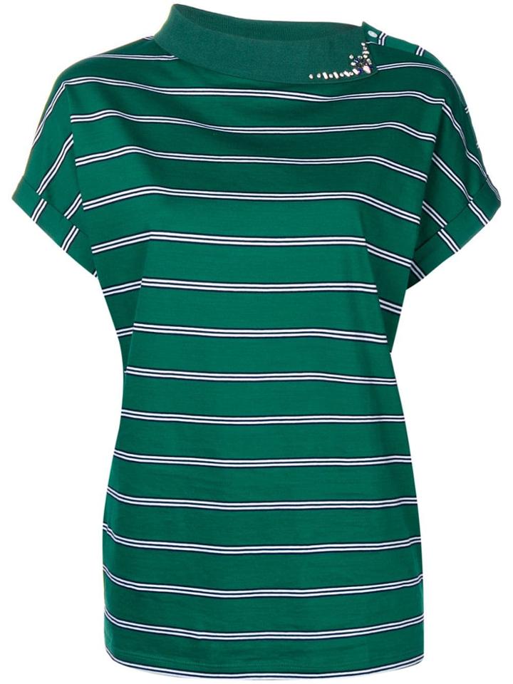 Twin-set Striped T-shirt - Green