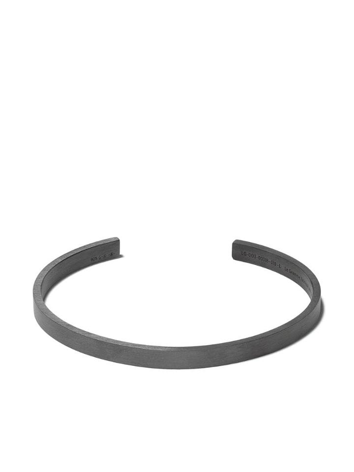 Le Gramme Le 15 Grammes Ribbon Bracelet - Black Silver