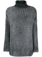 Avant Toi Corn Stitch Sweater - Grey