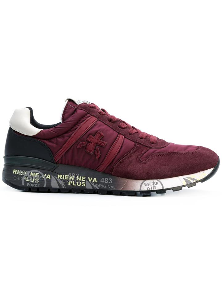 Premiata Classic Logo Sneakers - Red