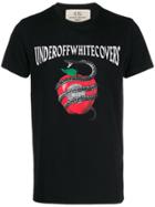 Off-white Apple Snake Print T-shirt - Black