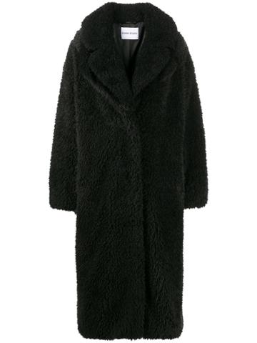Stand Studio Shearling Coat - Black