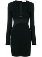 Versace Collection - Plunge Bar Mini Dress - Women - Polyamide/spandex/elastane/viscose - 42, Black, Polyamide/spandex/elastane/viscose