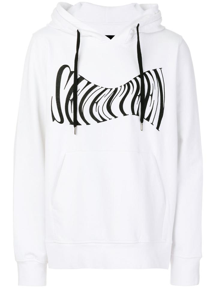 Ktz Seventeen Embroidered Hoodie - White