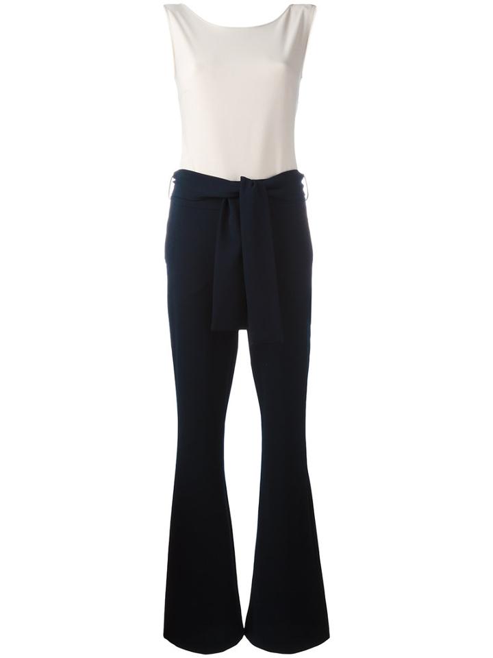 D.exterior Contrast Jumpsuit, Women's, Size: 42, Blue, Polyester/spandex/elastane