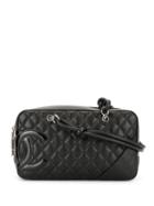Chanel Pre-owned Cambon Line Quilted Cc Shoulder Bag - Black