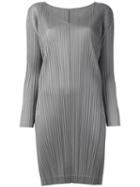 Pleats Please By Issey Miyake Pleated Tunic, Women's, Size: Xl, Grey, Polyester