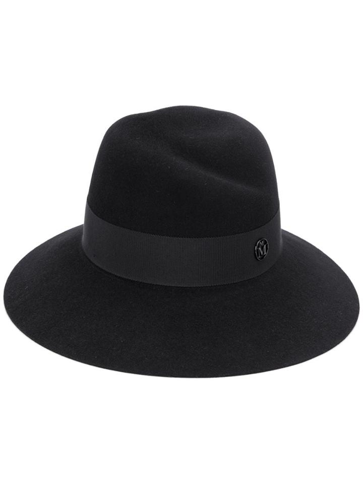 Maison Michel Wide Brimmed Hat - Black