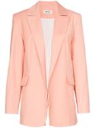 Matériel Single-breasted Arm Slit Wool Blazer - Pink