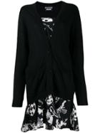 Boutique Moschino Cardigan Short Dress - Black