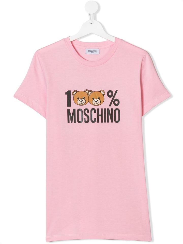 Moschino Kids Toy Bear T-shirt - Pink