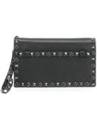 Valentino 'rockstud Rolling Noir' Clutch