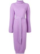 Nanushka Ribbed Knit Dress - Purple