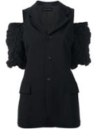 Comme Des Garçons Vintage Sleeveless Jacket With Ruffle Detailing -