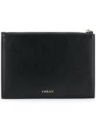 Versace Top Zipped Purse - Black