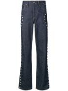 Acne Studios 1996 Studs Straight Jeans - Blue
