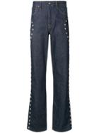 Acne Studios 1996 Studs Straight Jeans - Blue