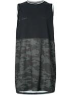 Unravel Project Camouflage Print Tank - Blue