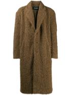 Neil Barrett Oversized Shearling Coat - Brown