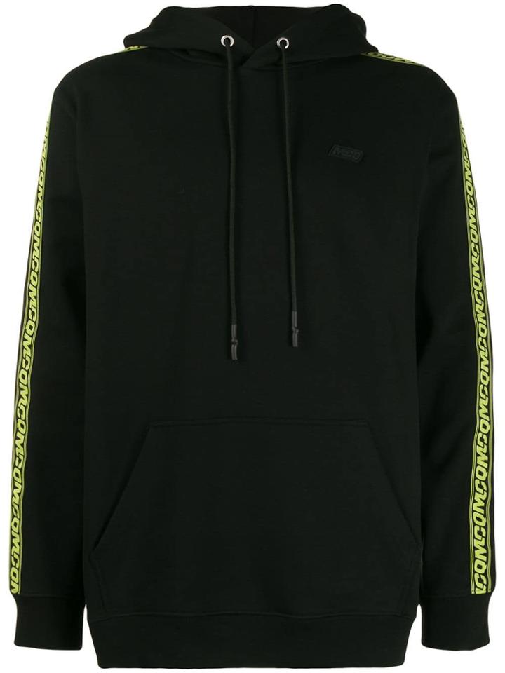 Mcq Alexander Mcqueen Logo Stripe Hoodie - Black