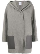 Agnona Contrast Pocket Coat - Grey